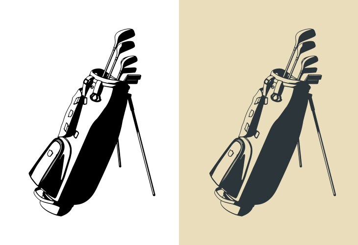 Golf club set vector image