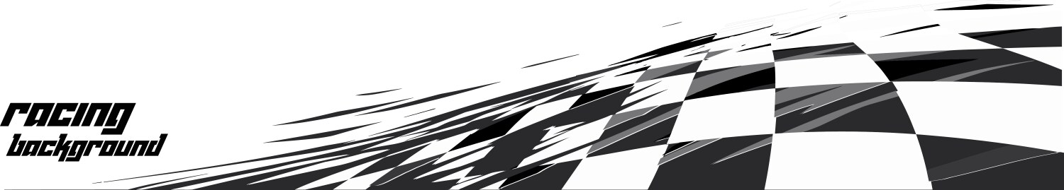 Checkered flag racing start finish concept vector image