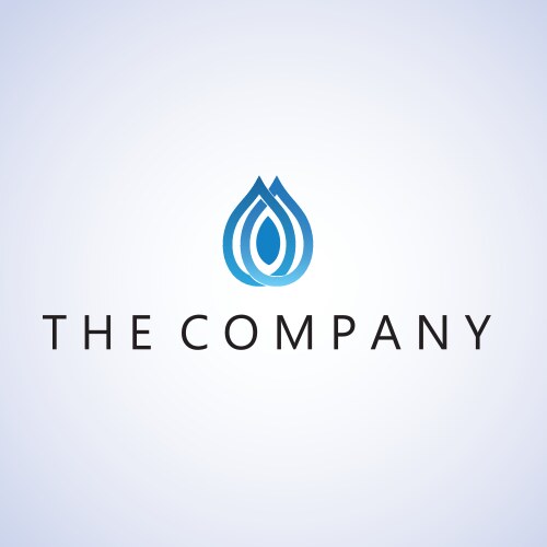 Water drop logo ideas design vector image