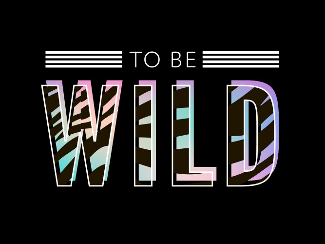 trend wild zebra element with tiger signs believe vector image