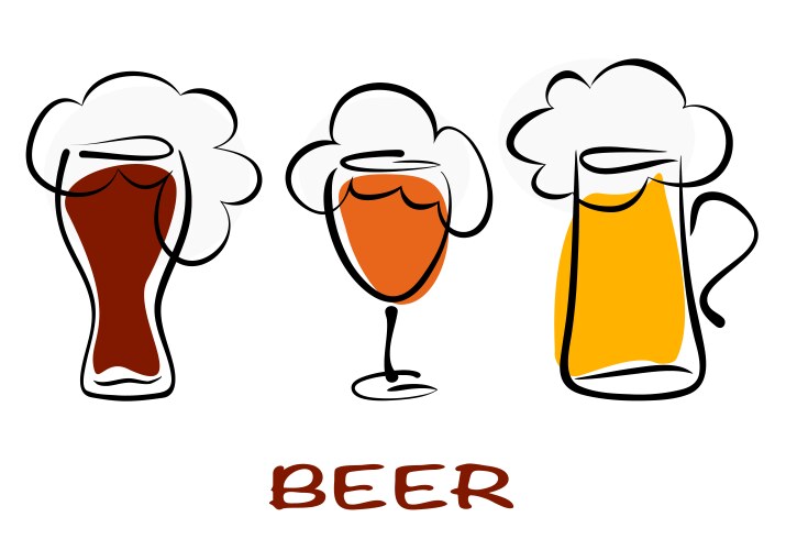 beer vector image