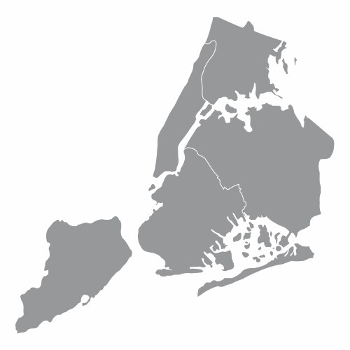 Map new york city vector image