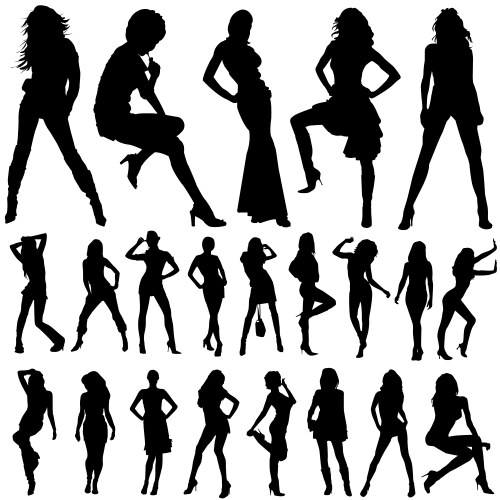 Fashion women vector image