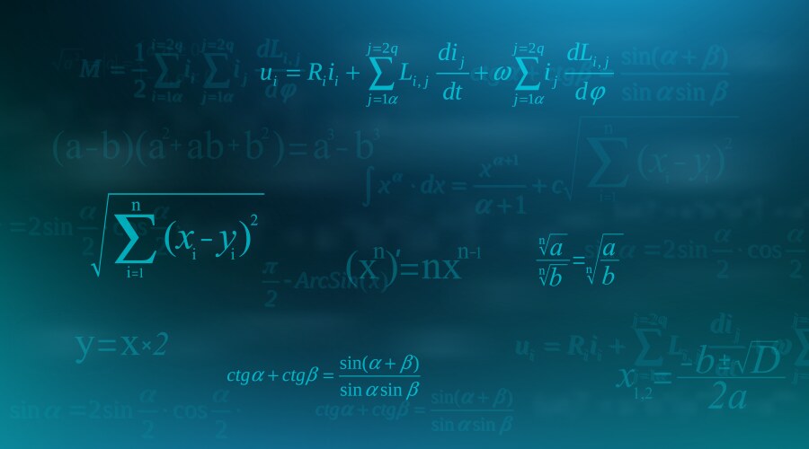 Creative of math equation vector image