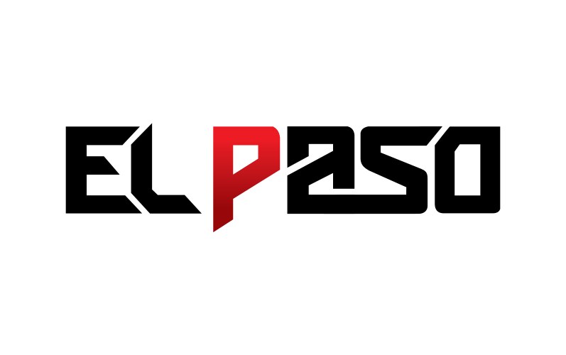 El paso typography design vector image