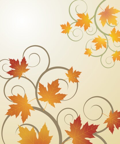 Autumn concept background vector image