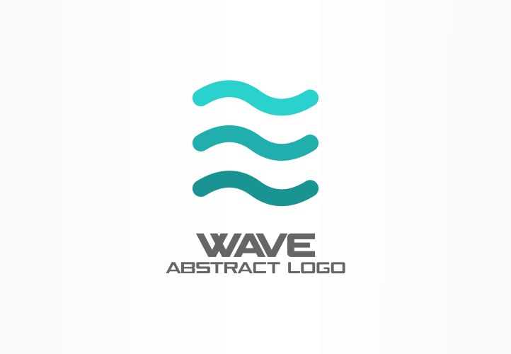 Abstract logo for business company eco ocean vector image