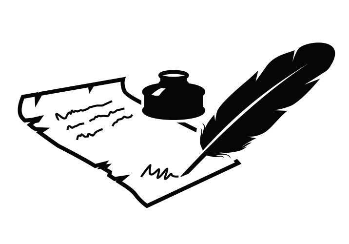 Feather icon vector image