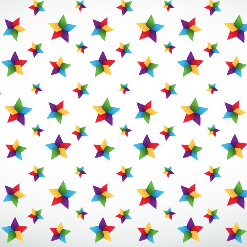 Star seamless pattern vector image