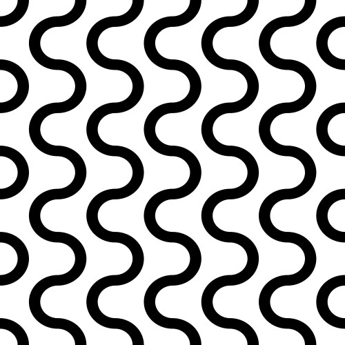 Wavy seamless striped vertical pattern vector image