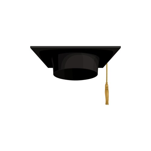 Cap icon university hat academic student college vector image