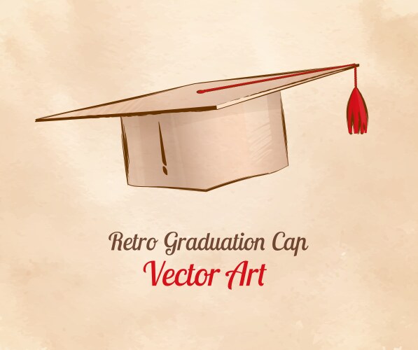 Graduation cap vector image