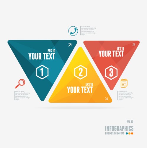 Text boxes infographics options banner vector image