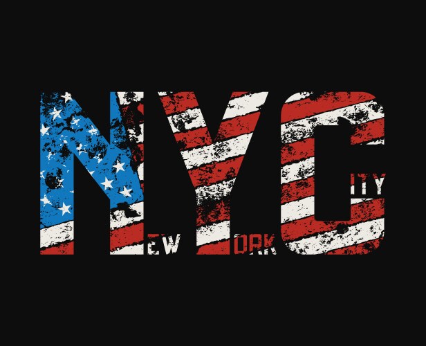 New york city t-shirt and apparel design vector image