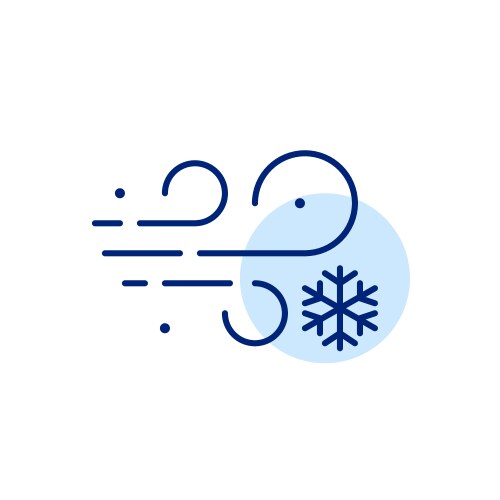 Snowy storm winter weather forecast pixel vector image