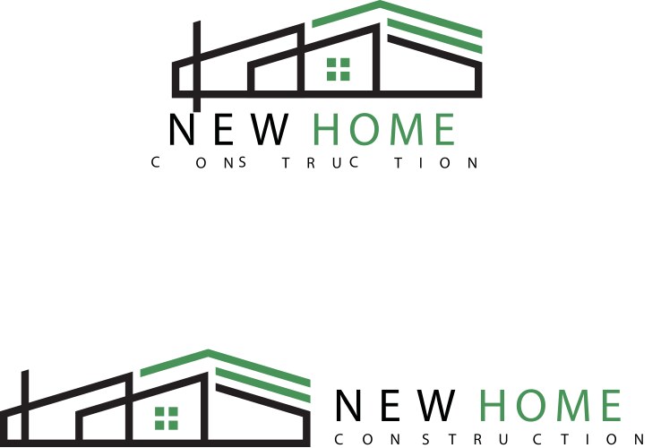 Home construction building logo concept design vector image