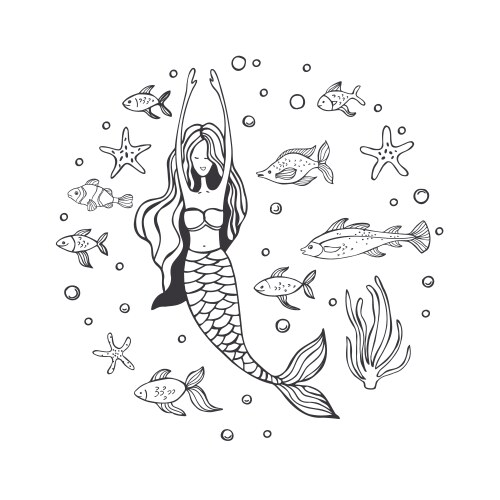 Mermaid vector image