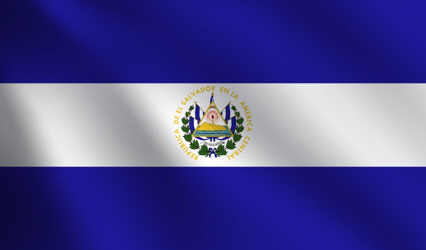 El salvador flag vector image