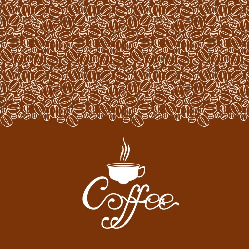 Coffee contour vector image