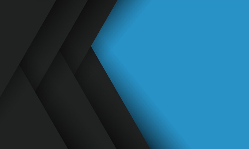 Geometric abstract blue black background vector image