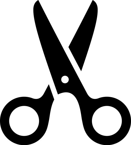 Scissors icon vector image