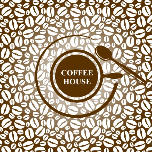 Coffee cap brown vector image