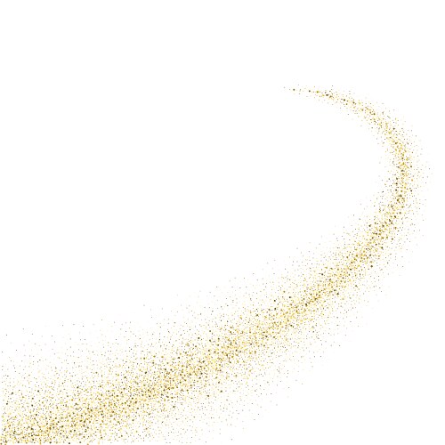 Gold glitter wave abstract background vector image