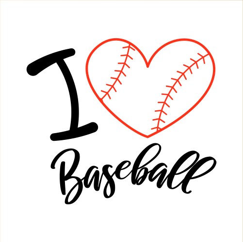 baseball mom outline style tshirt clipart vector image