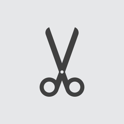 scissors icon vector image