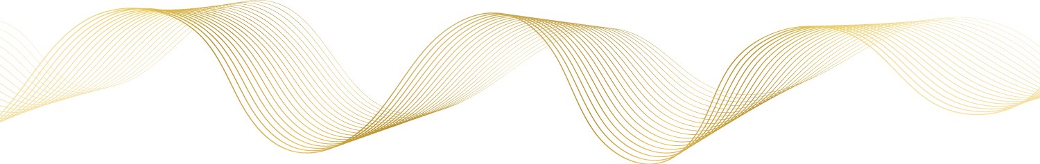 Golden line wave abstract wavy curves luxury vector image