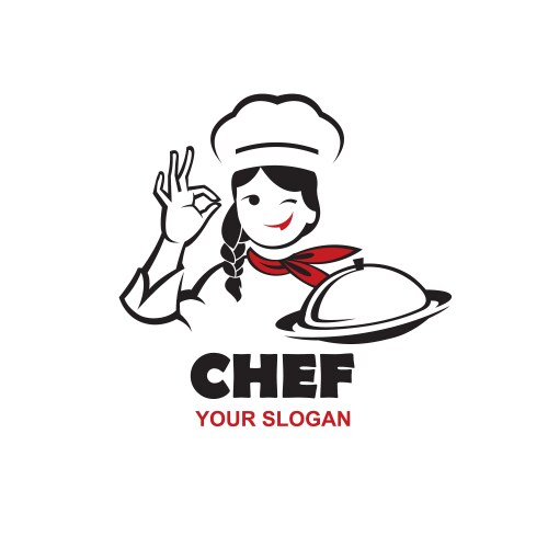 chef woman design vector image