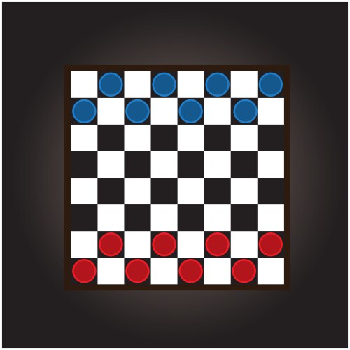 Thai checkers board vector image