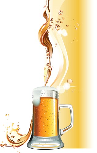 Beer mug vector image