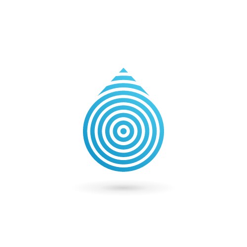 Water drop symbol logo design template icon may vector image