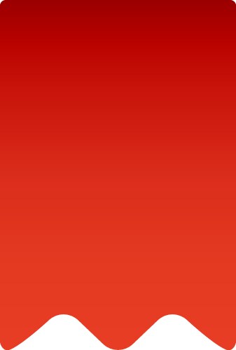 Red gradient background featuring a wavy white vector image