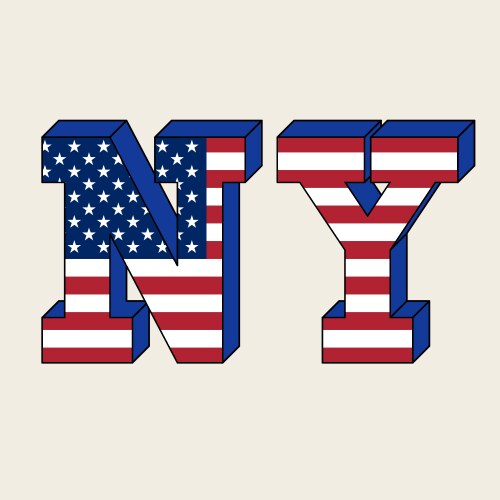 Nyc typography t-shirt graphics vector image