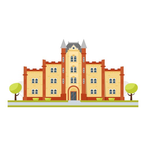 educational building university vector image