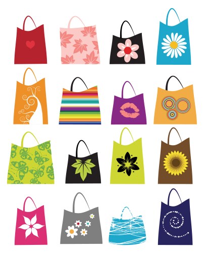 Fashion women bags vector image