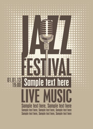 Jazz festival vector image