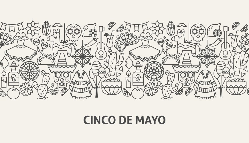 Cinco de mayo banner concept vector image