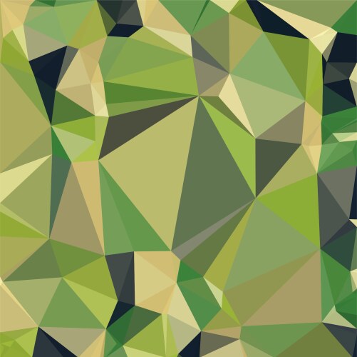 Forest sea green triangular low poly mosaic vector image