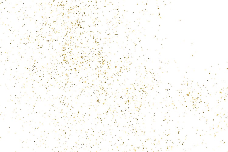 gold glitter texture isolated on white vector image