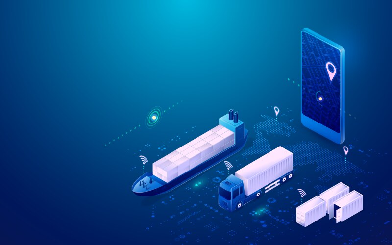 Smartlogistics vector image