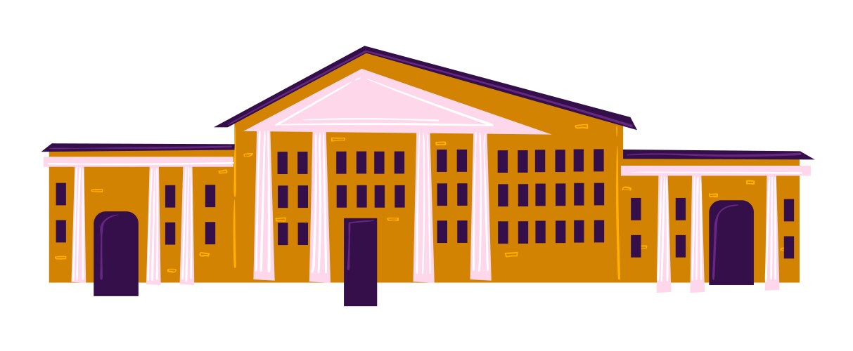 educational establishment school or university vector image