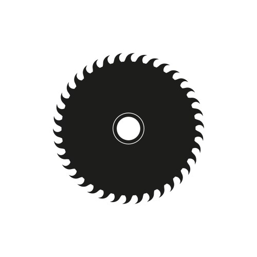 Industrial saw icon concept vector image