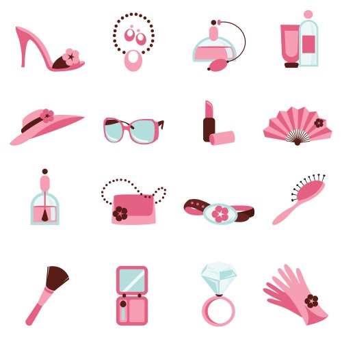 Women objects icon vector image