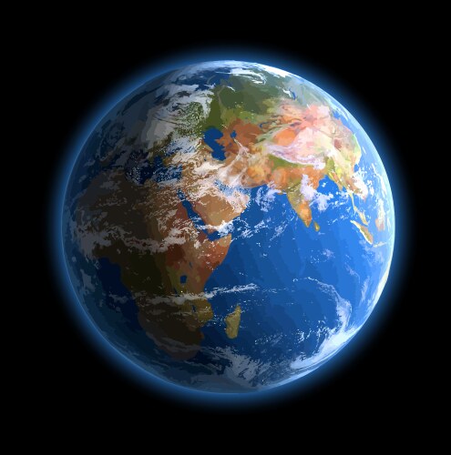 World globe vector image