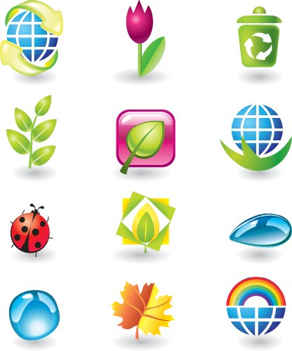 Icons vector image