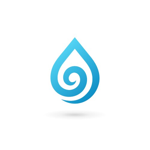 Water drop symbol logo design template icon may vector image