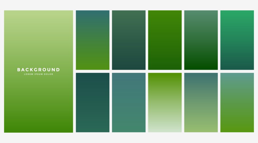 Fresh green eco gradients background vector image